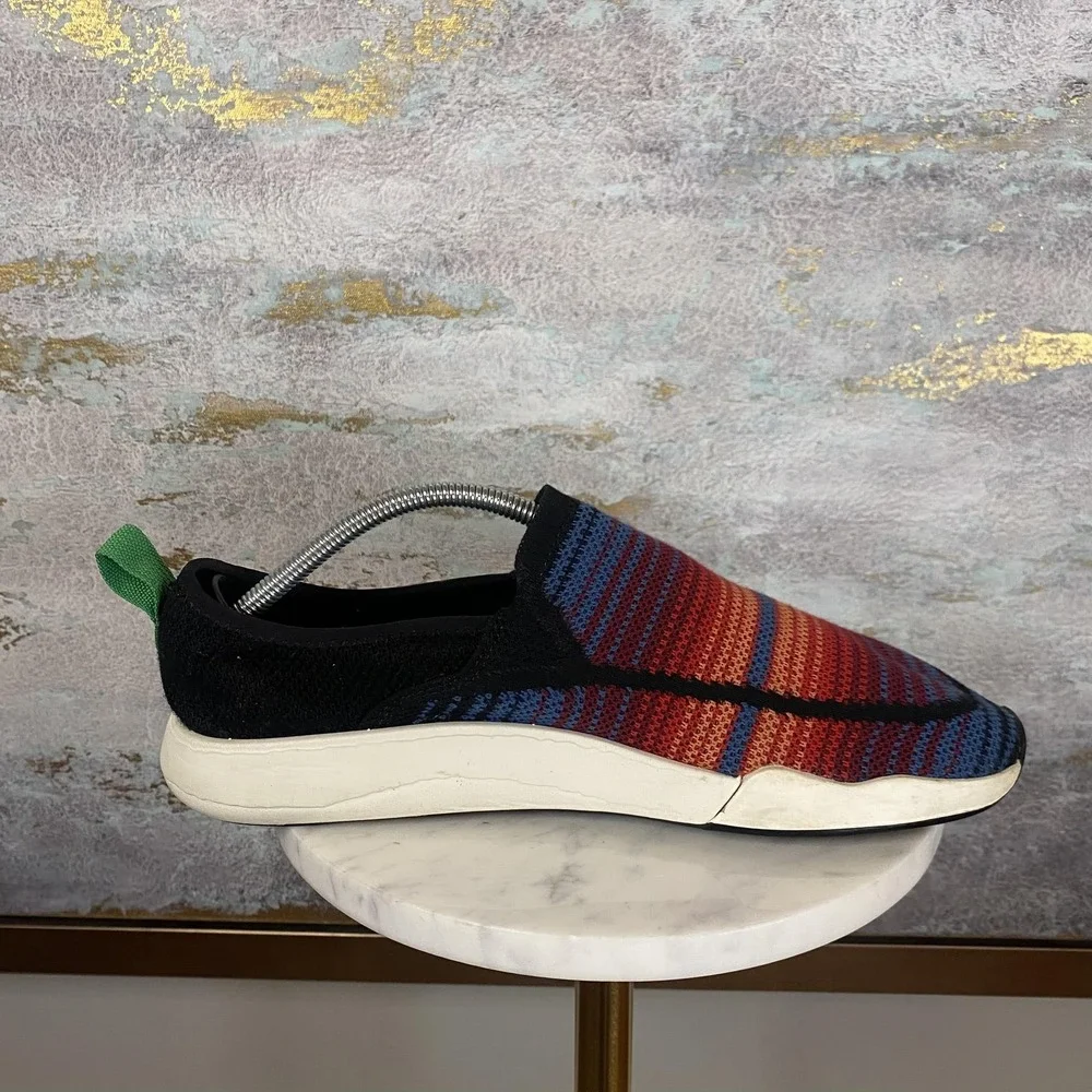 Sanuk Shoes Mens Size 10 Multicolor Knit Slip On Casual Comfort Sneakers